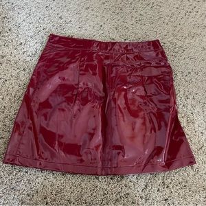 Forever 21 Maroon Mini Skirt Medium
